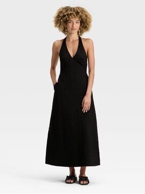 A new day eyelet halter dress